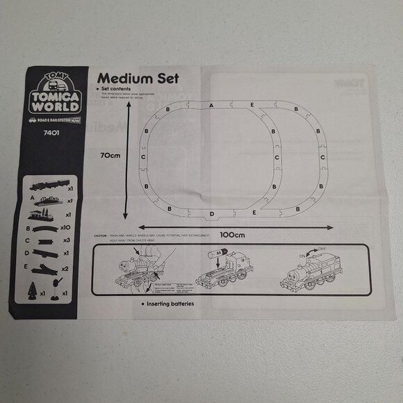 Thomas The Tank Engine Friends Tomica World Medium Set 7401 Instructions - Picture 3 of 4